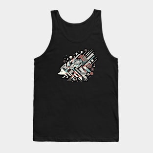 Abstract Animal Hedgehog 3 Tank Top